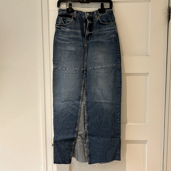 Reformation full length Jean skirt size 26 - never worn - Picture 2 of 5